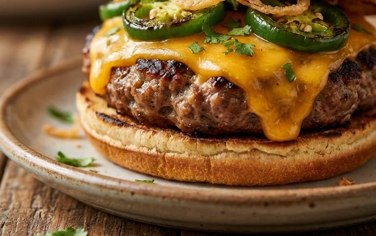 Jalapeno Cheddar Burgers (Turkey or Beef)
