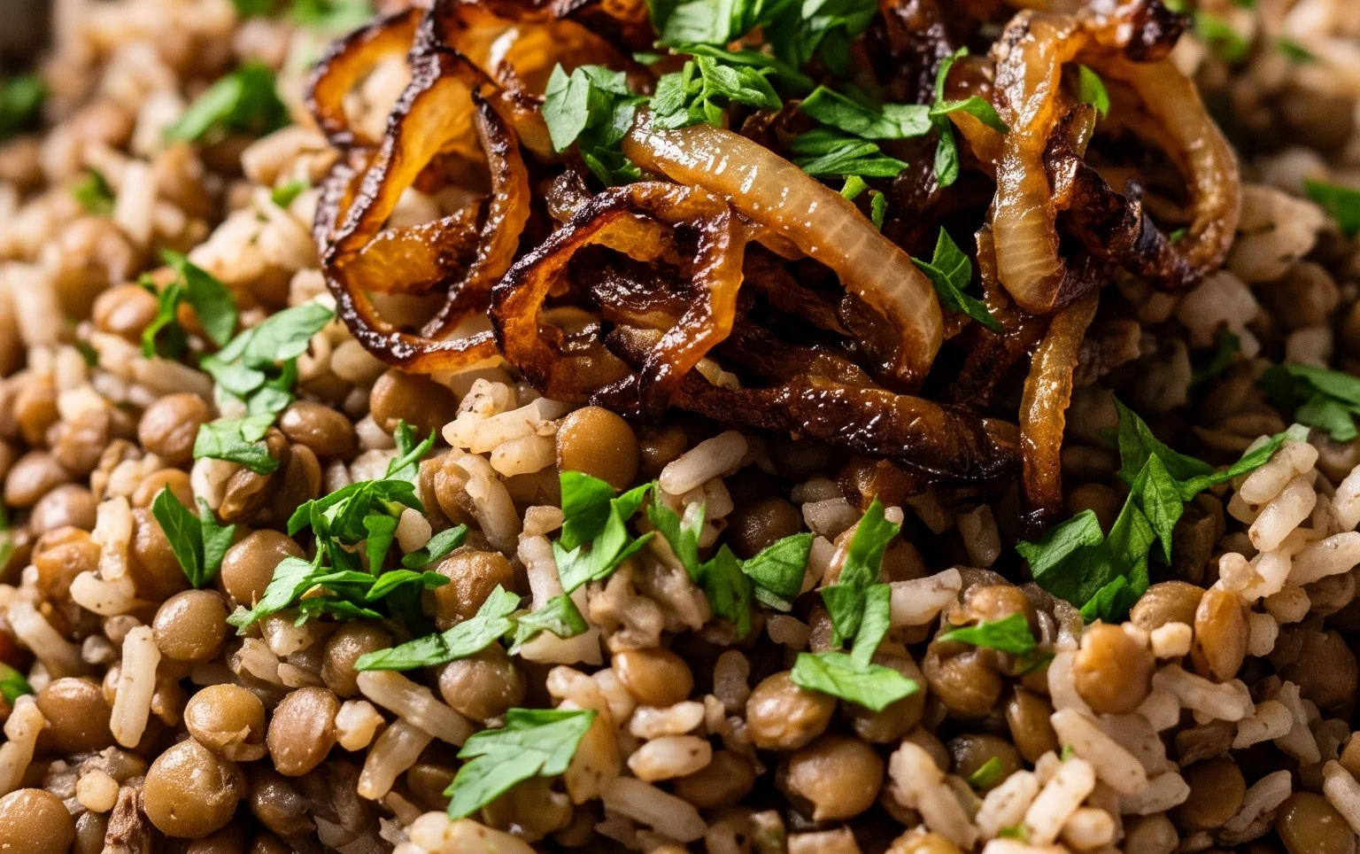 Mujadara (Lentils and Rice)