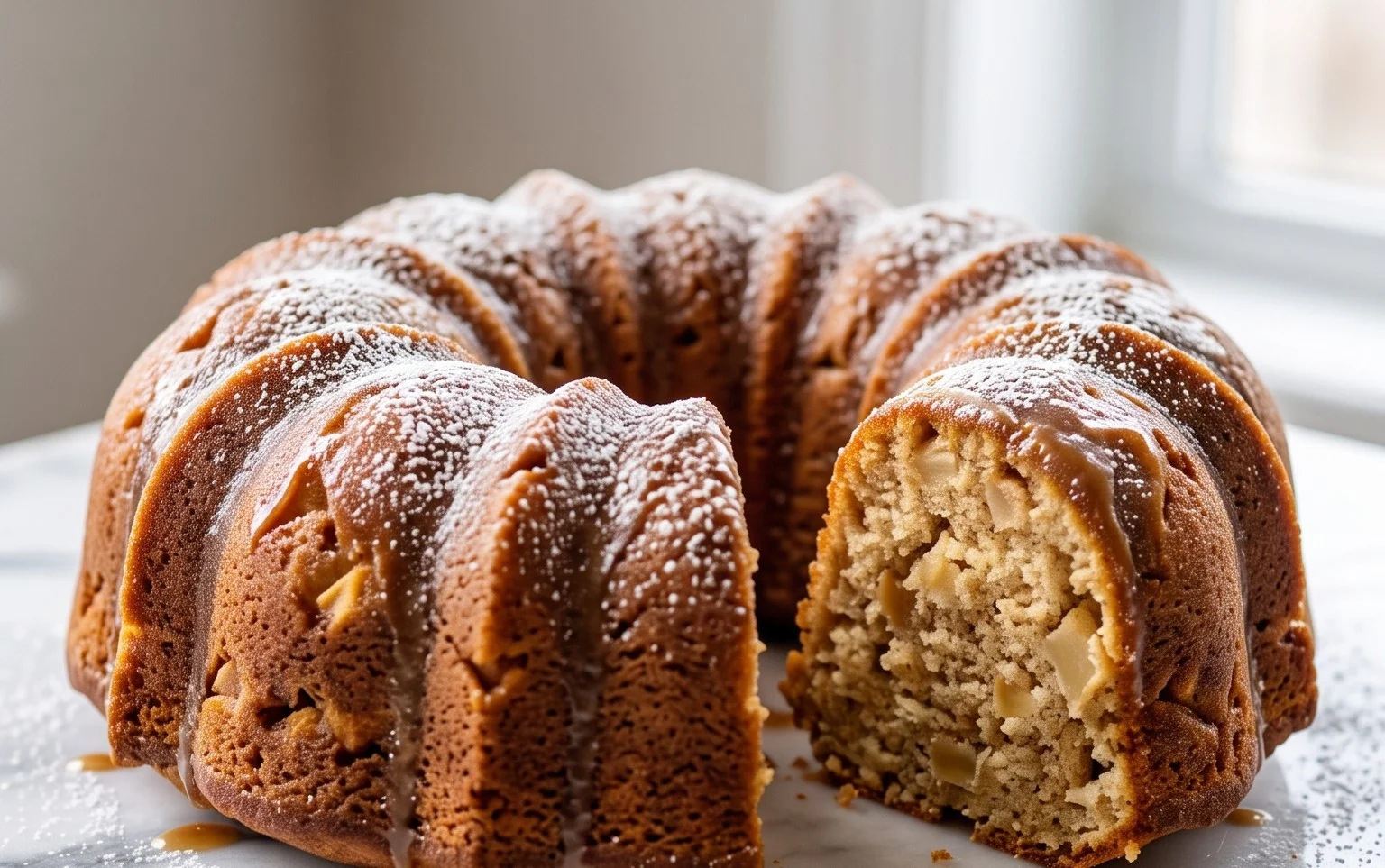 Gâteau Bundt aux Pommes : Douceur Hivernale et Fruité